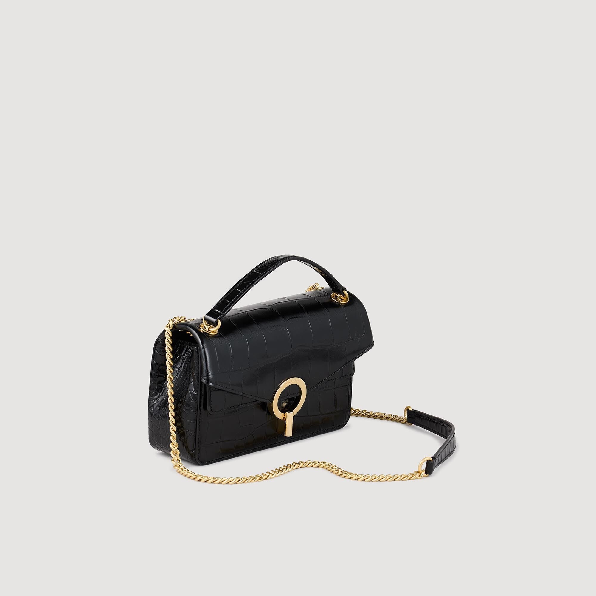 MOCK CROC LEATHER YZA BAG - 3