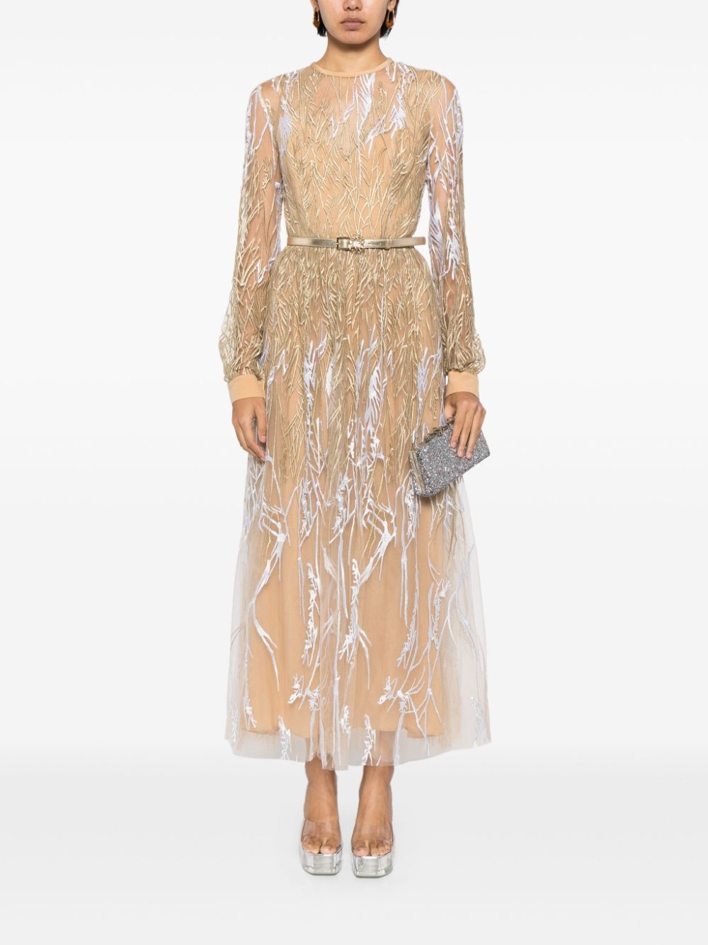 Arboreal midi gown - 2