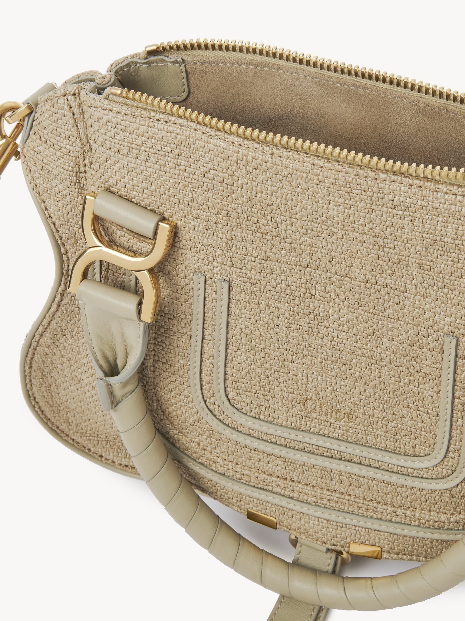 SMALL MARCIE BAG IN RAFFIA-EFFECT FIBERS - 5