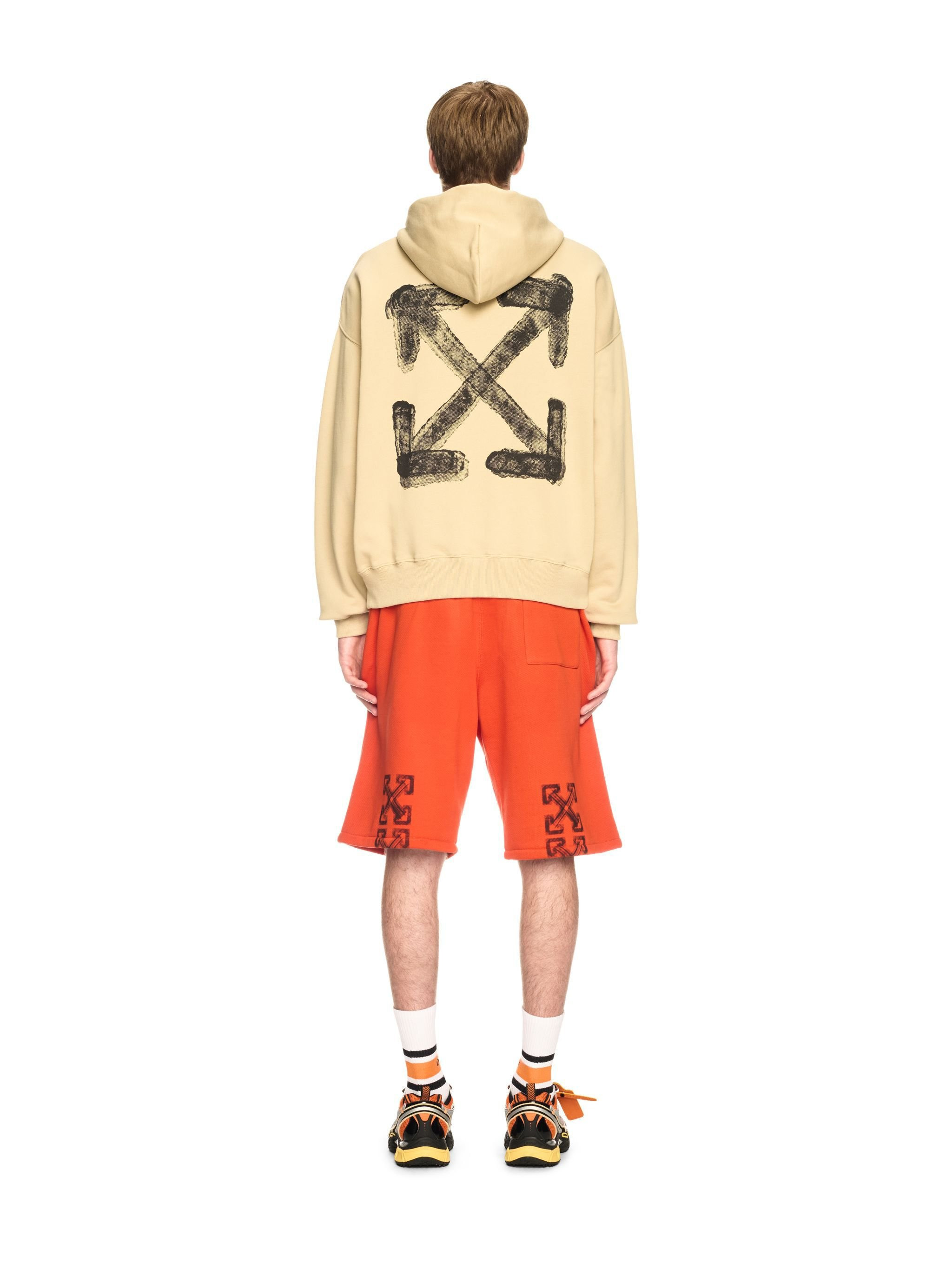 Beige Spray Arrow Hoodie - 4