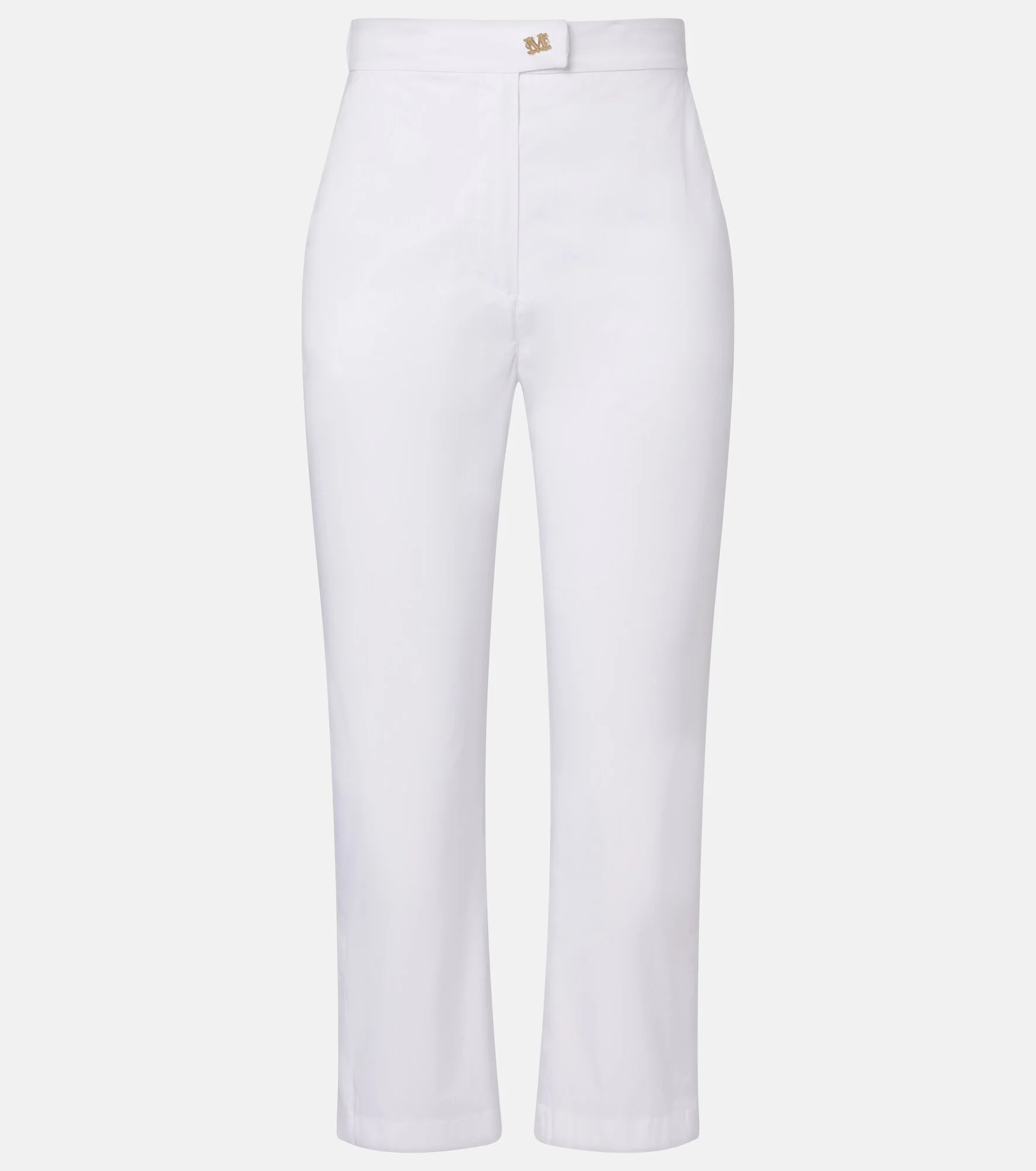 Curve cotton-blend cropped straight pants - 1