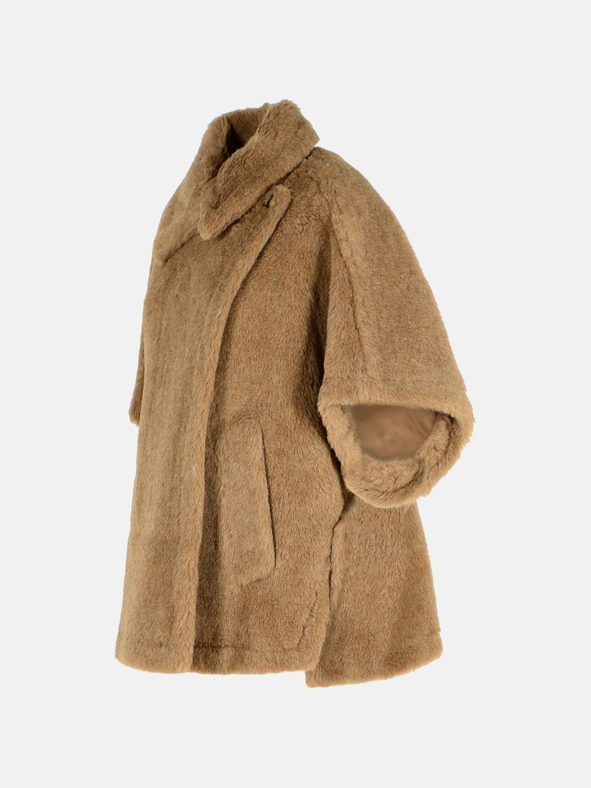 'TEBE4' TEDDY CAPE OF BROWN ALPACA BLEND - 2