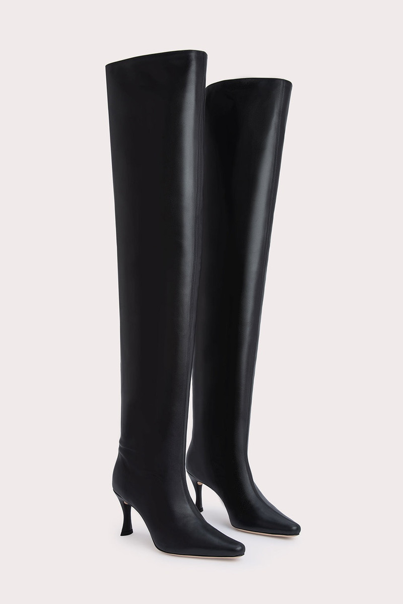 BY FAR STEVIE 99 BLACK SMOOTH CALF LEATHER outlook