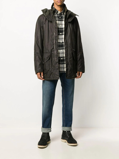 Barbour short hooded coat outlook