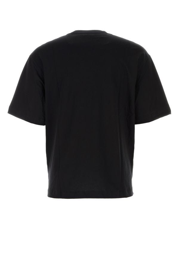 Off White Man Black Cotton T-Shirt - 2