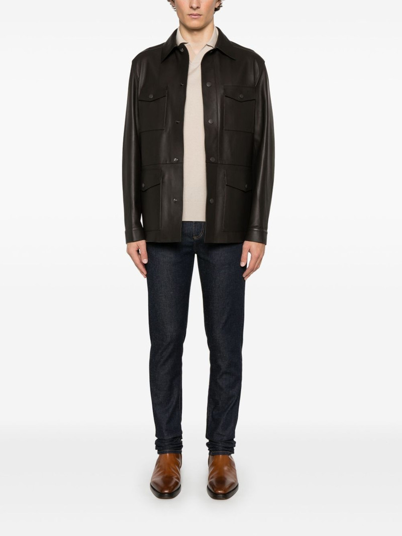 Canali fine-knit T-shirt outlook