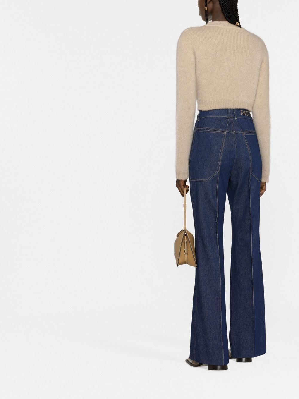 tailored flared trousers - 4