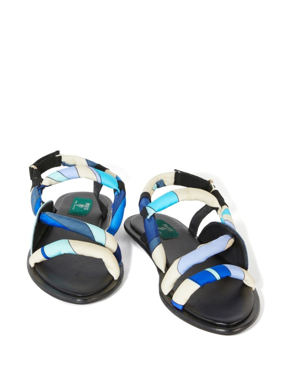 abstract-print flat sandals - 3