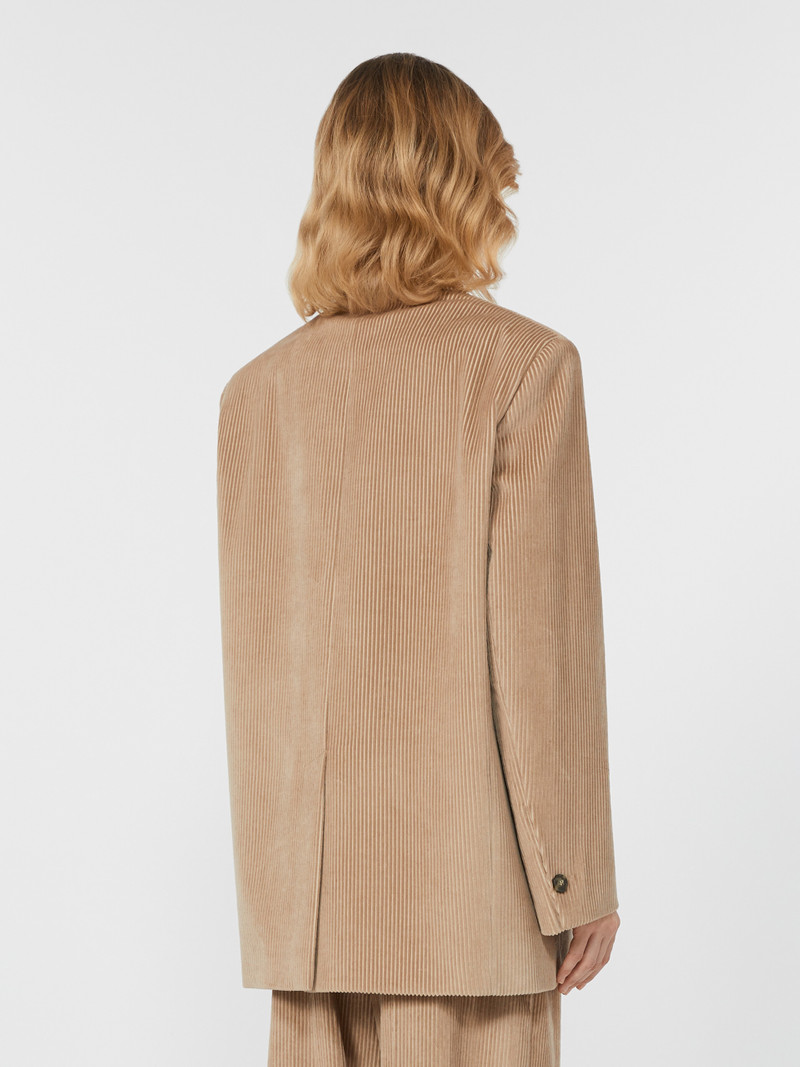 FORMIA Single-breasted velvet blazer 4