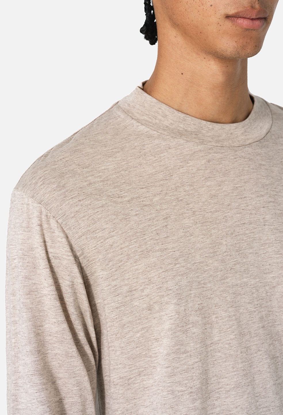 COTTON CASHMERE MOCK NECK - 6