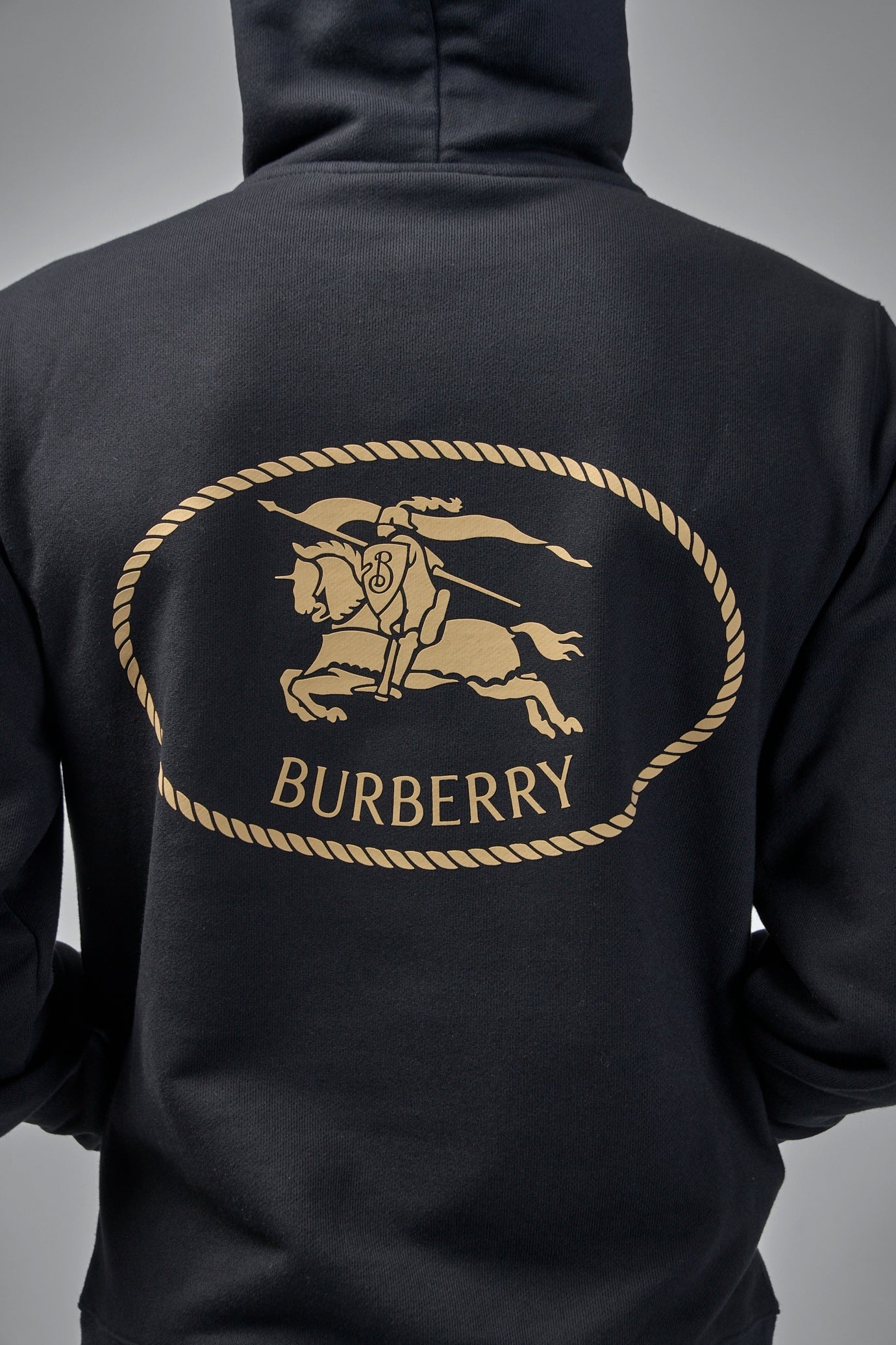 Knight Stamp Cotton Hoodie - 2