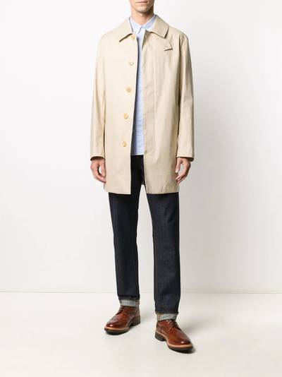 Mackintosh single-breasted car coat outlook