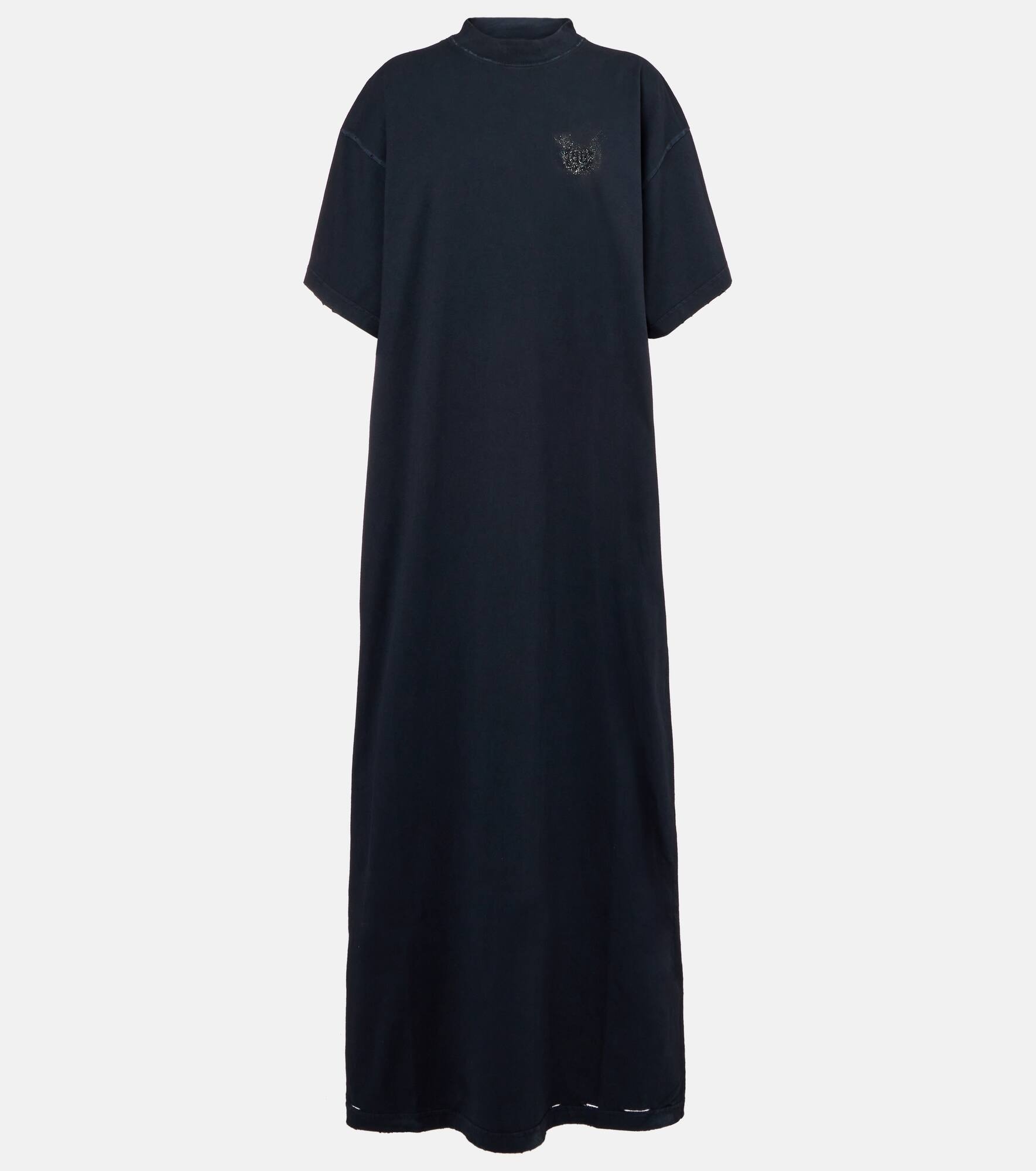 Logo cotton jersey T-shirt dress - 1