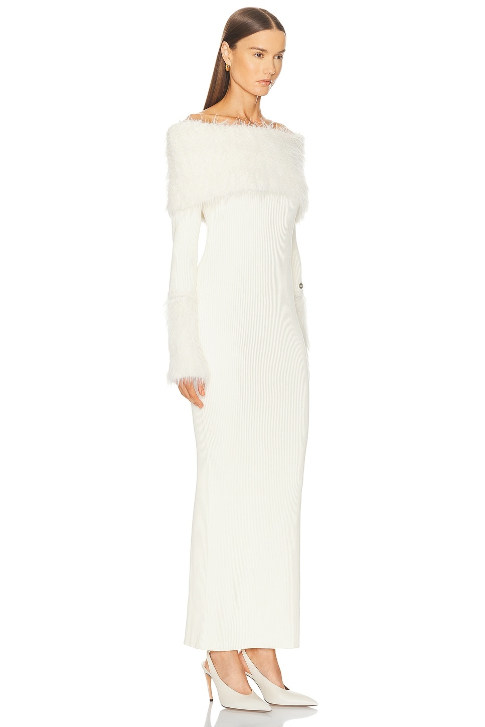 Ribbed Hairy Long Dress - 2