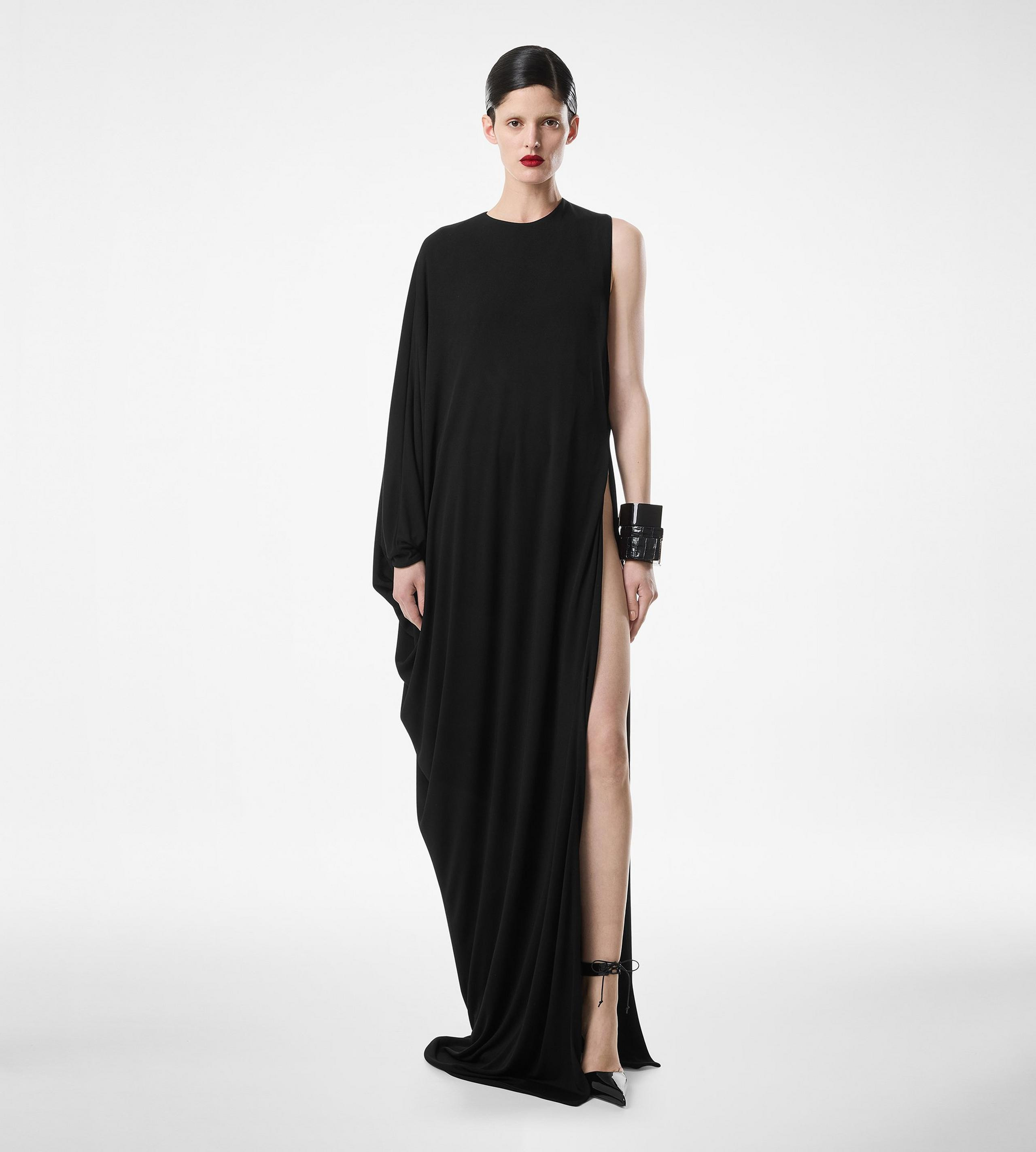 CREPE JERSEY EVENING DRESS - 3