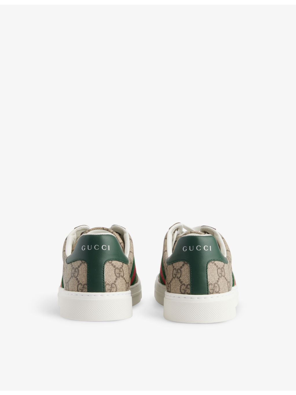 Ace logo-pattern canvas trainers - 4