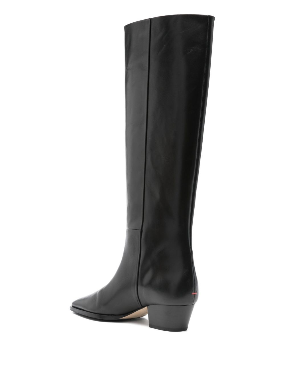 50mm Medea leather pointed-toe knee-high boots - 3