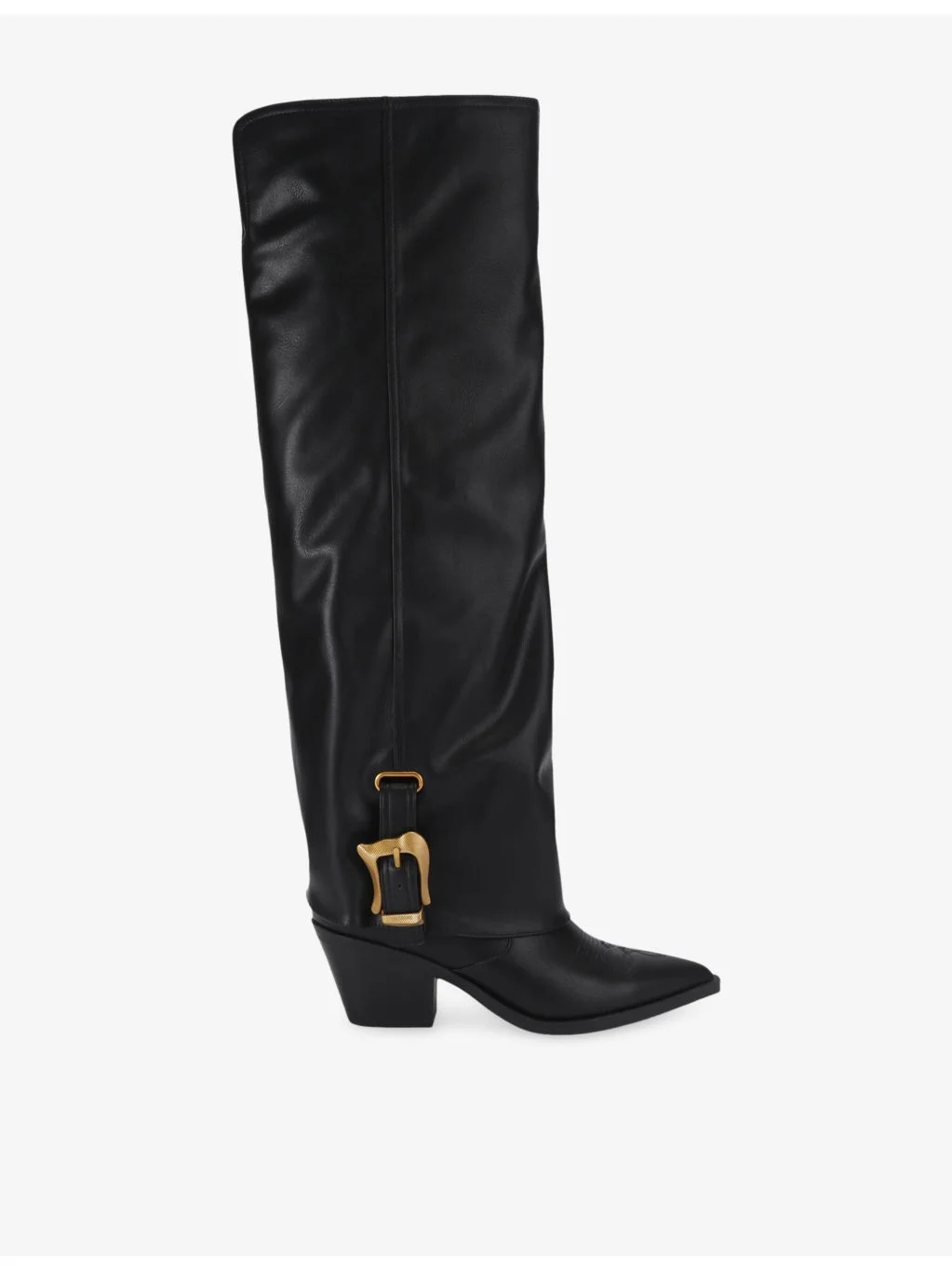 Sorcere Faux-Leather High Boots - 1