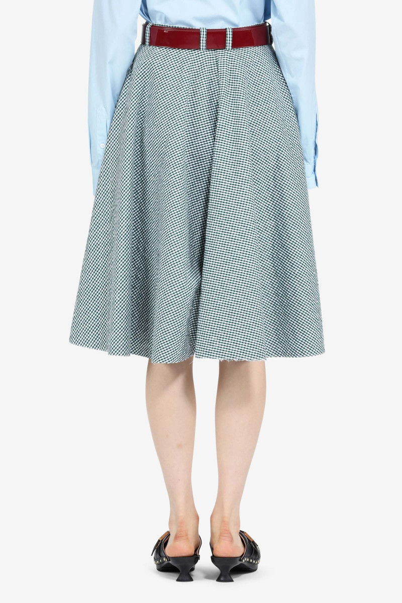 N°21 GINGHAM-PRINT A-LINE SKIRT outlook