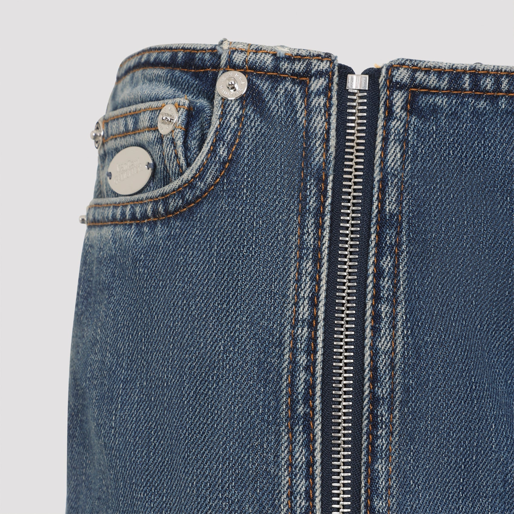 Denim Front Zipped Trouser Women - 4