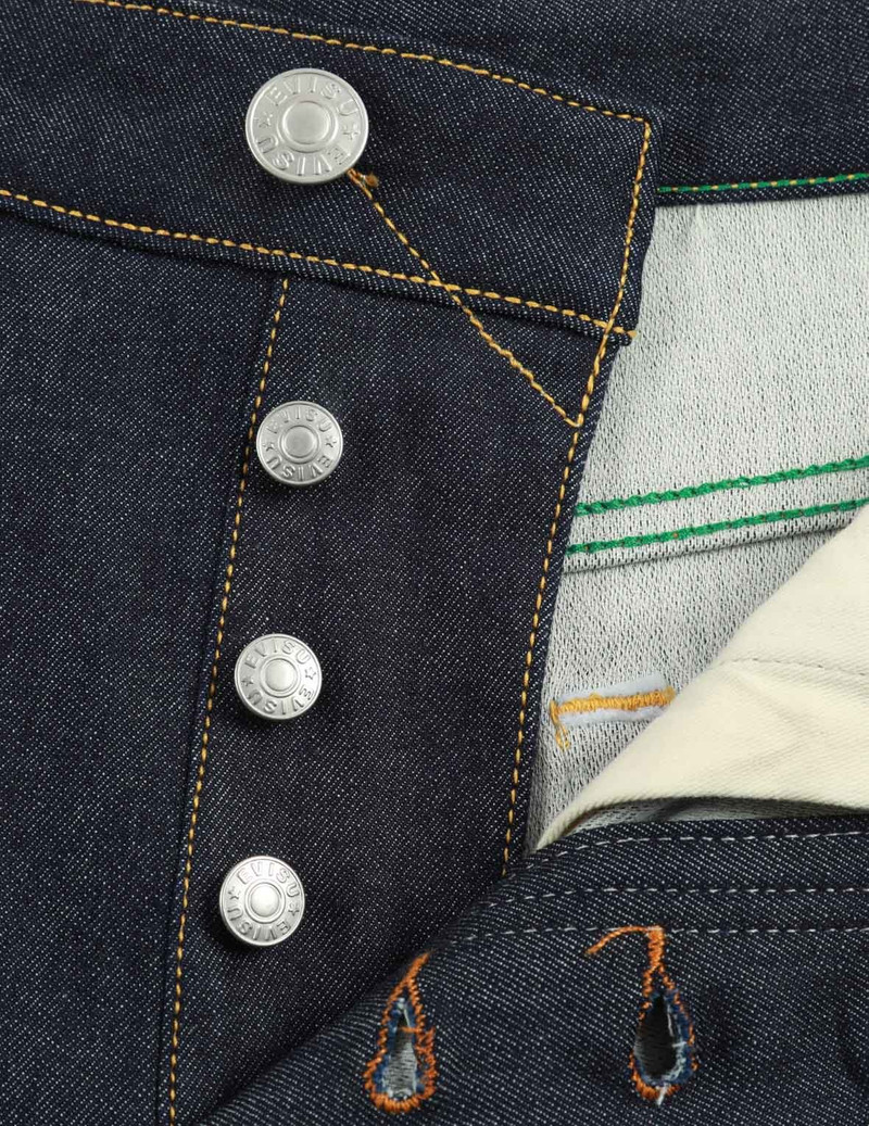 THE GREAT WAVE AND KOI SEAGULL EMBROIDERY RELAX FIT DENIM SHORTS 9