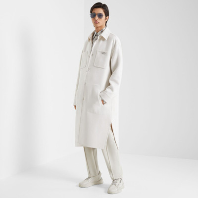 FENDI White cashmere coat outlook