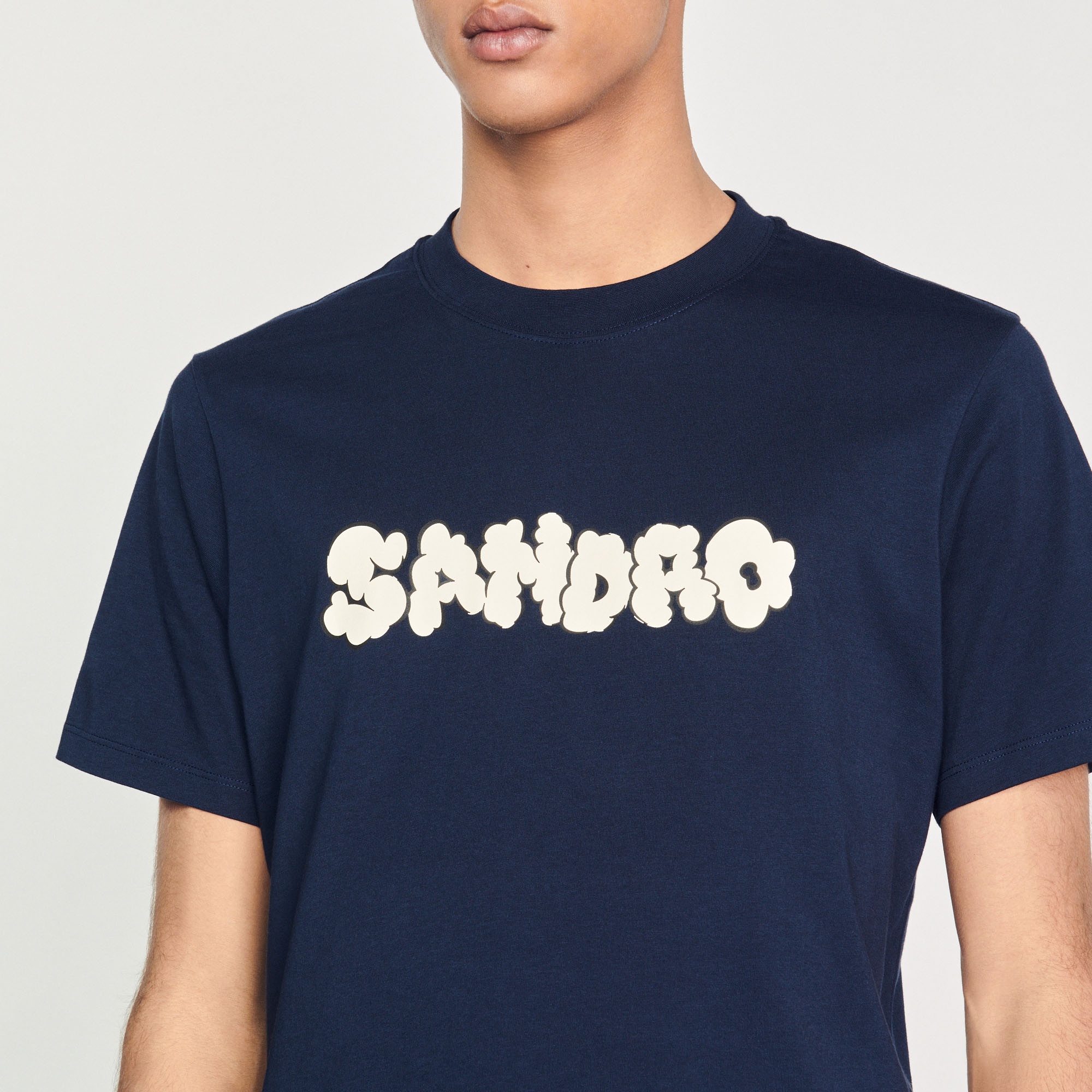 Sandro embroidery T-shirt - 4