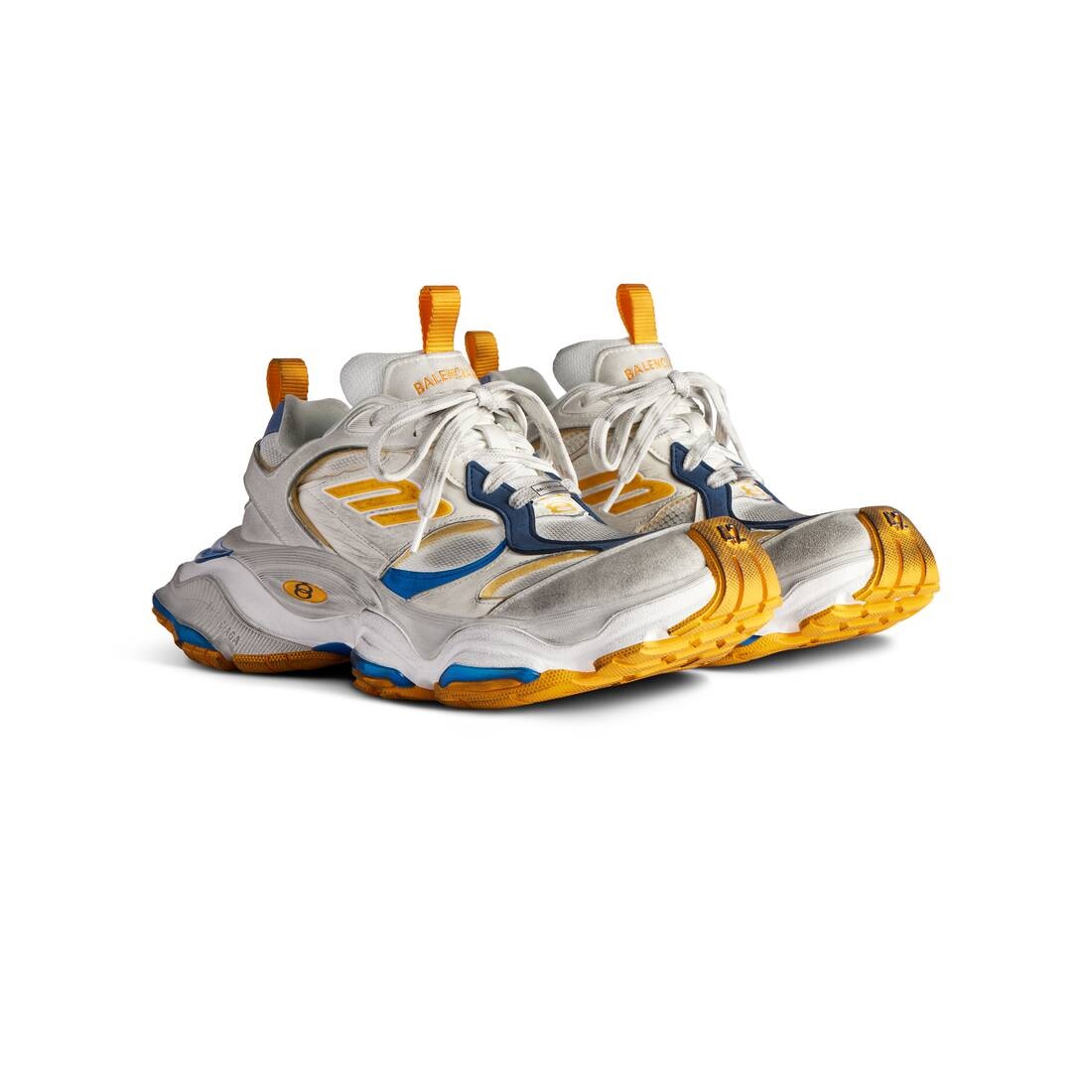 Men's Cargo Sneaker  in White/grey/orange/blue - 2