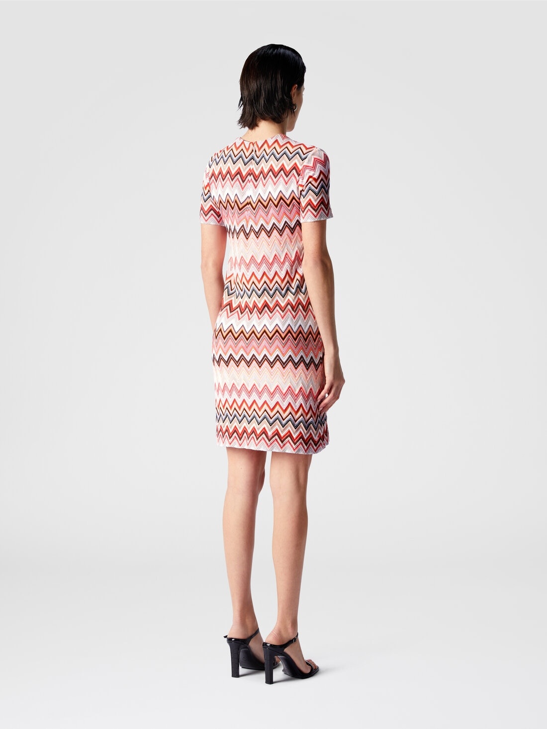 Zig zag cotton and viscose mini-dress - 3