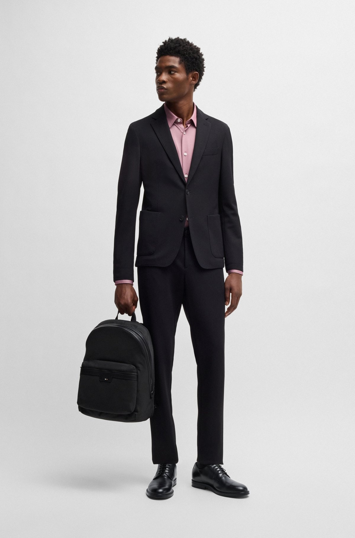 STRUCTURED BACKPACK WITH SIGNATURE TRIMS - 3