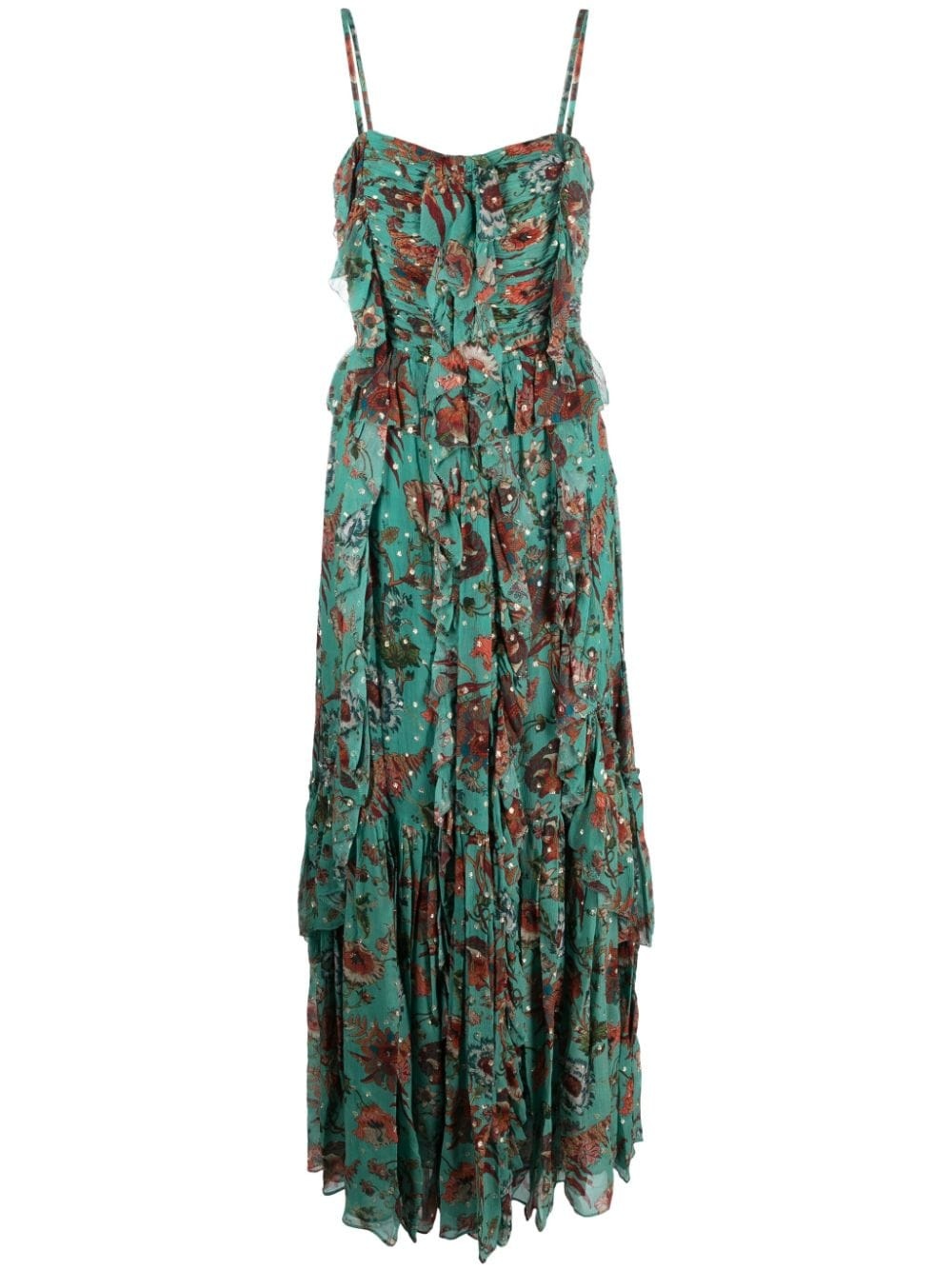 Colette floral-print maxi dress - 1