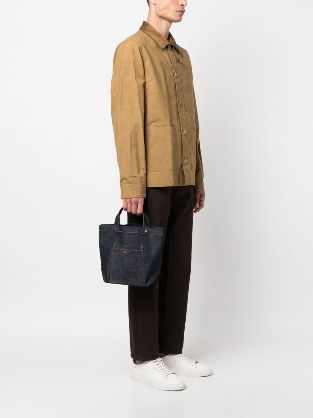 A.P.C. mini Thais denim tote bag | farfetch | REVERSIBLE