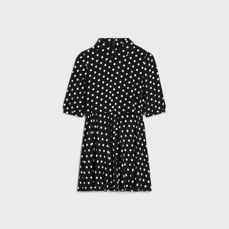 mini dress in viscose sablé 1