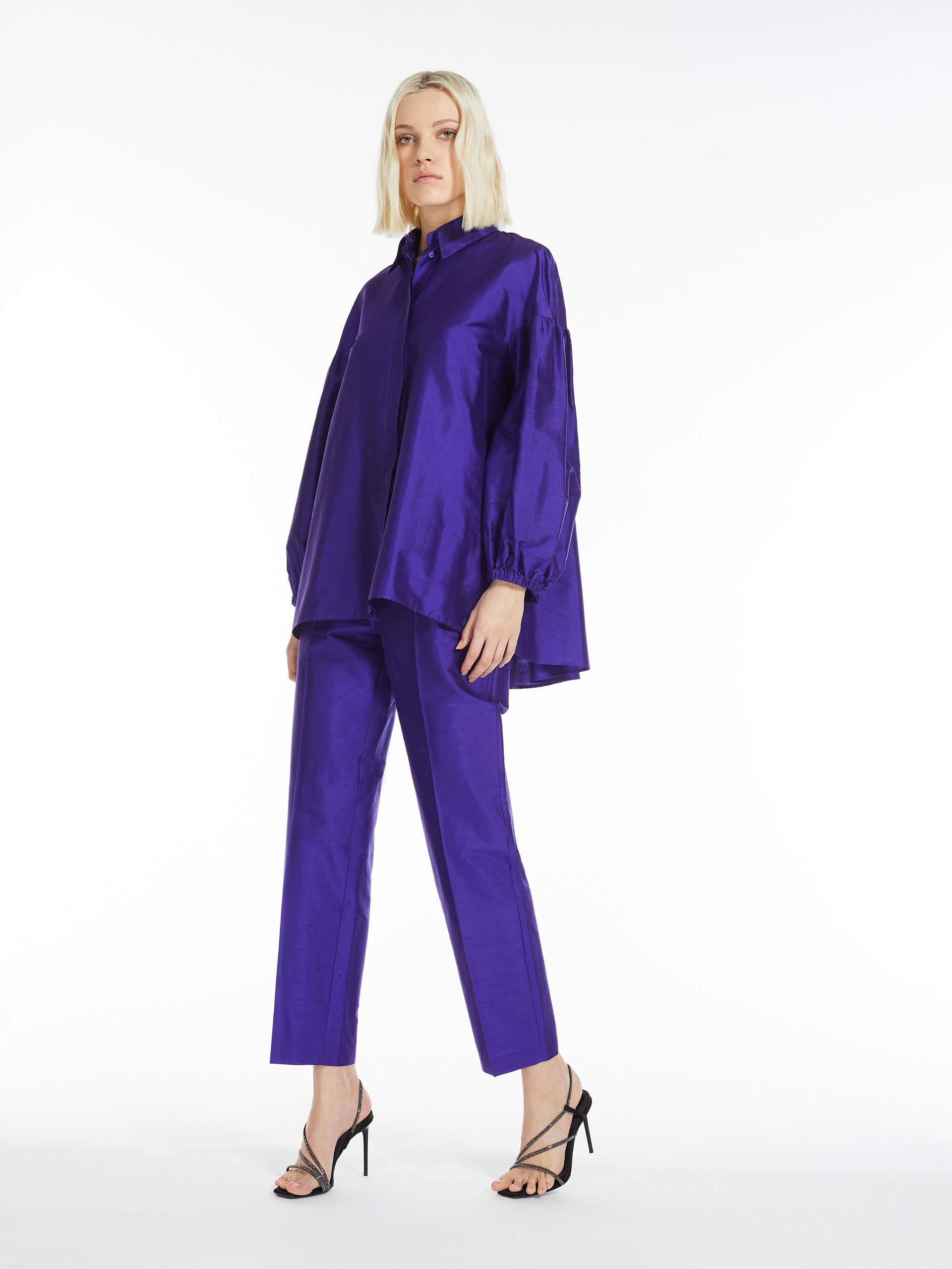 CALADIO Silk shantung trousers - 2
