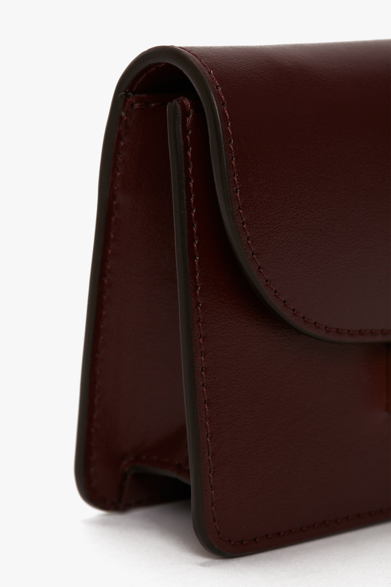 Nano Dorian Bag In Burgundy Smooth Leather 3