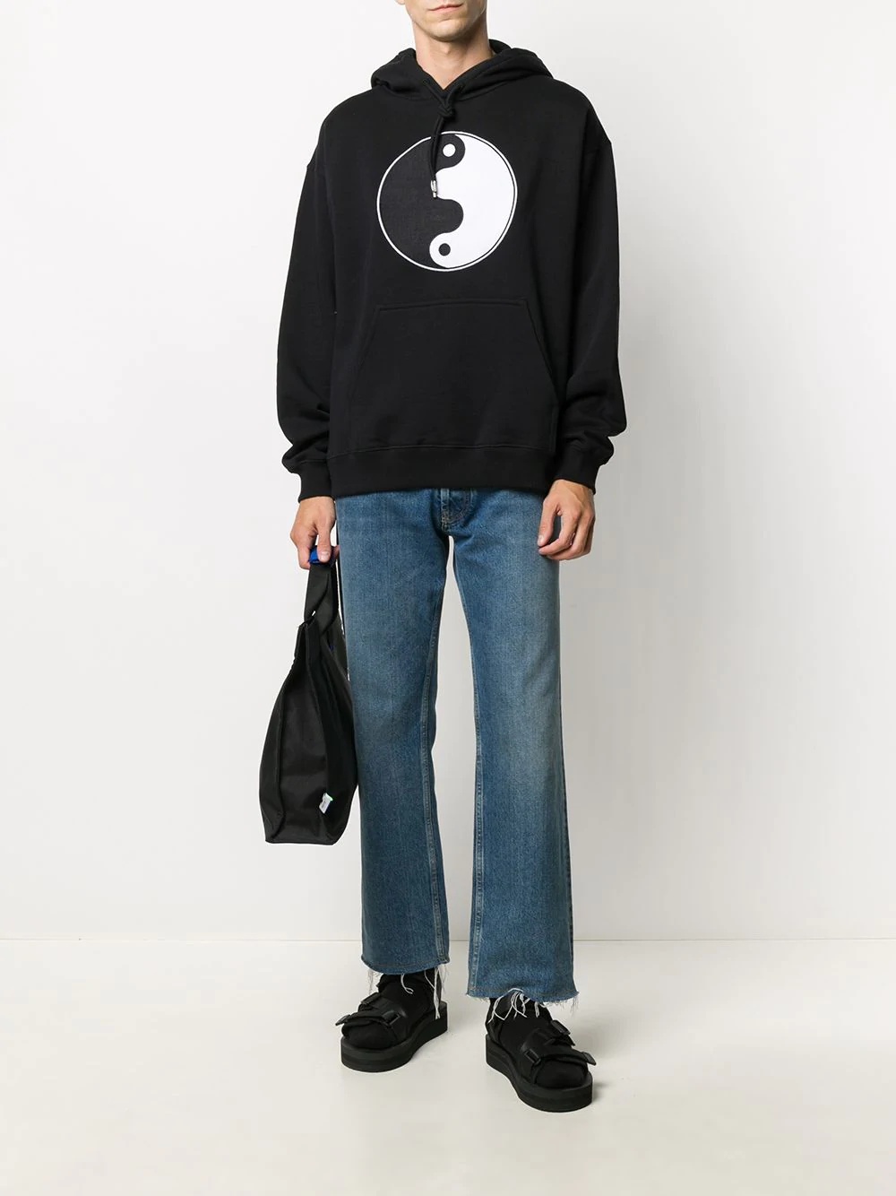 Yin and Yang print hoodie - 2