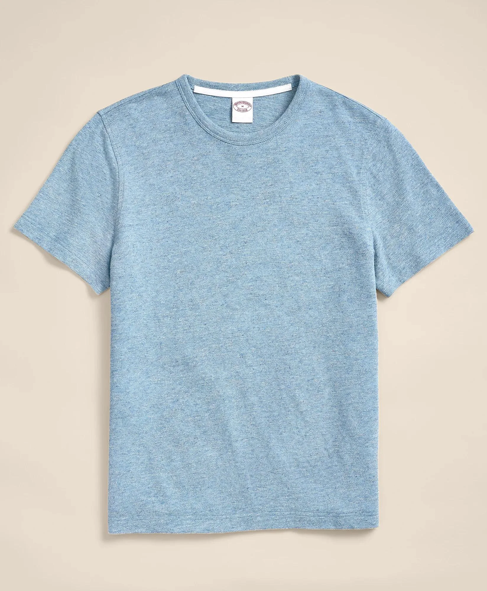 Cotton-Linen Pique T-Shirt - 1