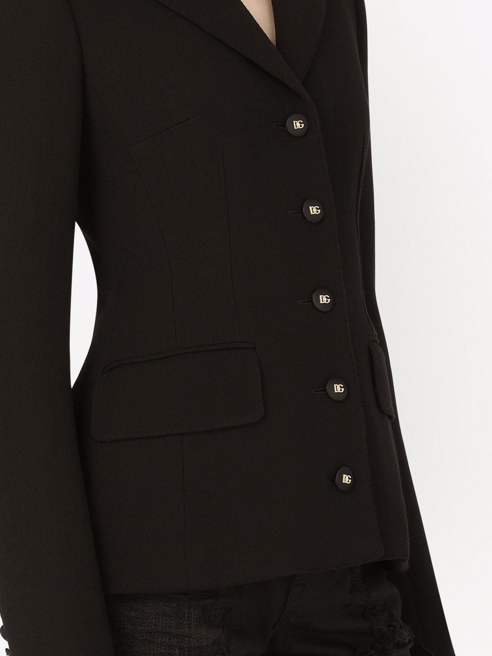 button-front blazer - 5
