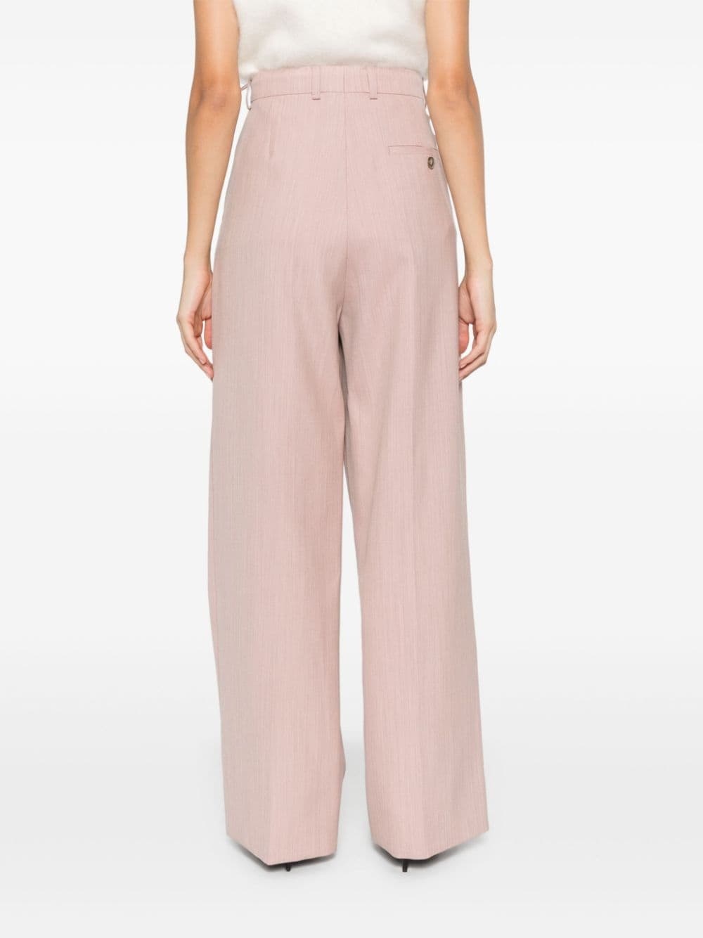 low-waist straight-leg trousers - 4