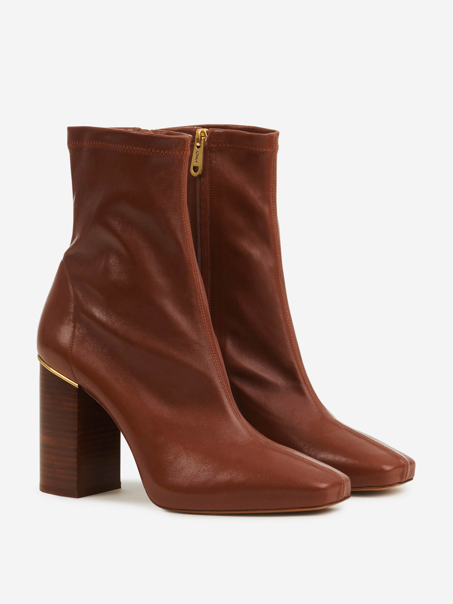 ショートブーツ・ブーティ Chloe Chc24A03A - Ambre Chloé AMBRE LEATHER BOOTS | santaeulalia | REVERSIBLE