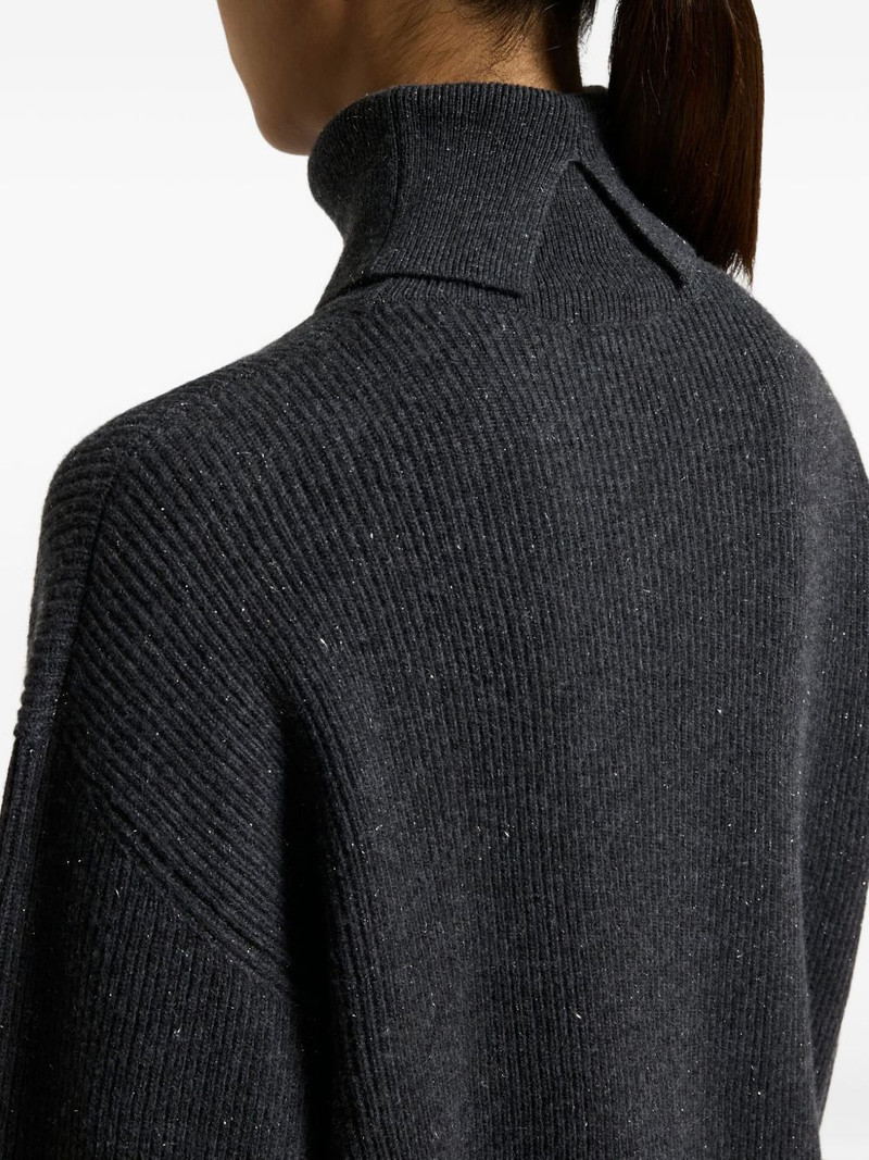 roll-neck sparkle-finish sweater 4