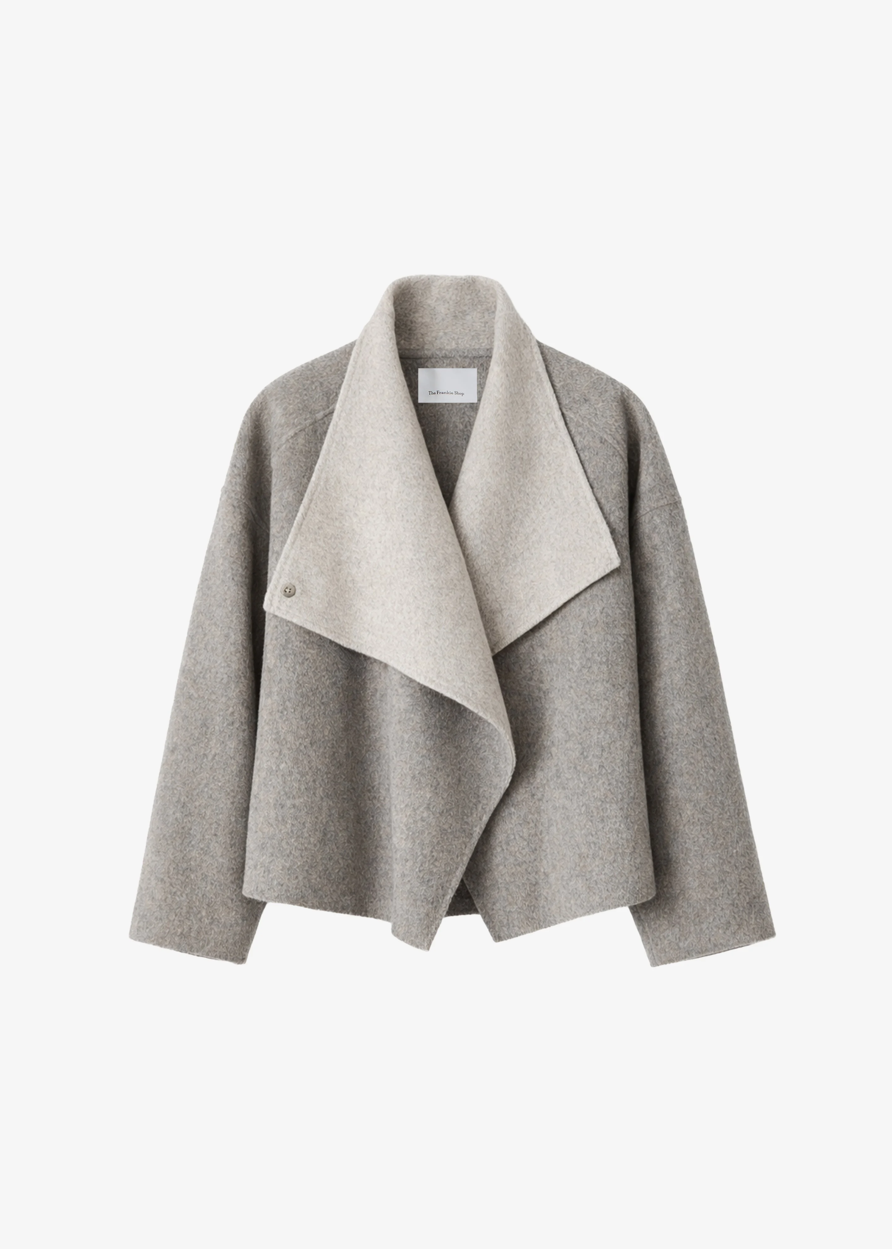 Onelle Wool Reversible Short Coat - Beige - 1