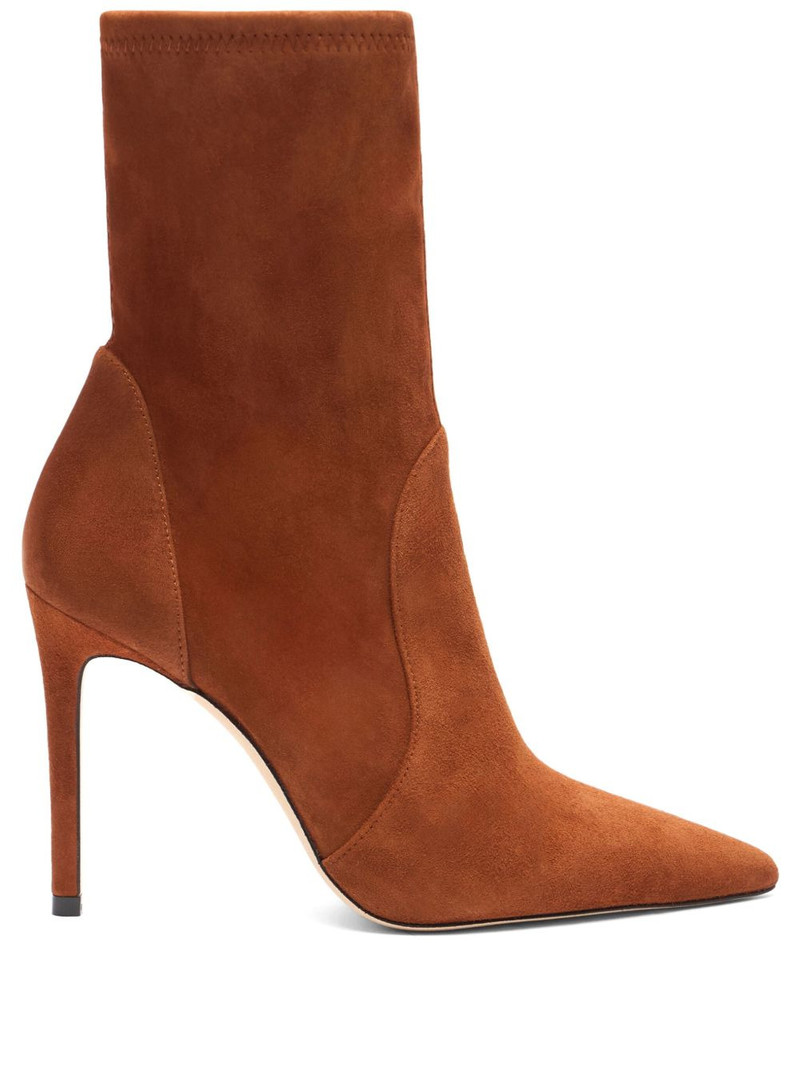 100MM pointed-toe sock boots 1