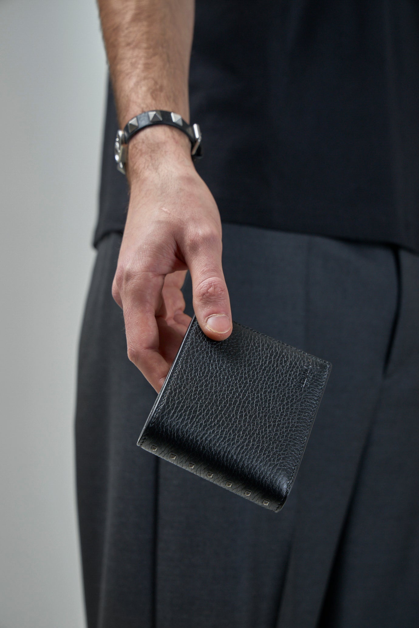 Bi-fold Wallet Rockstud Vitello Stampa - 4