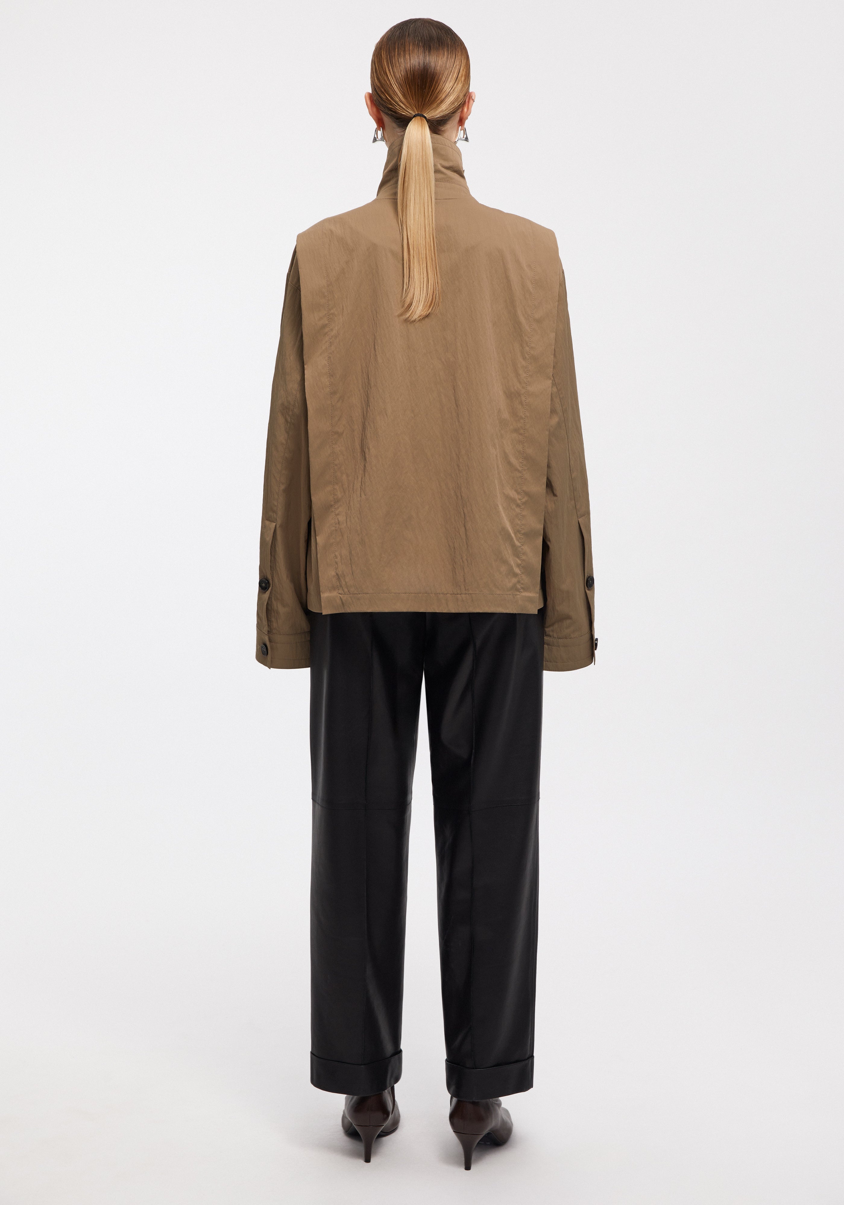 CORAL
Leather panelled technical jacket - 4