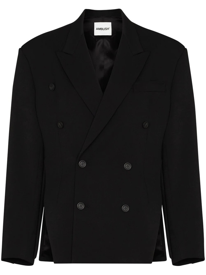 double-breasted tailored blazer 1