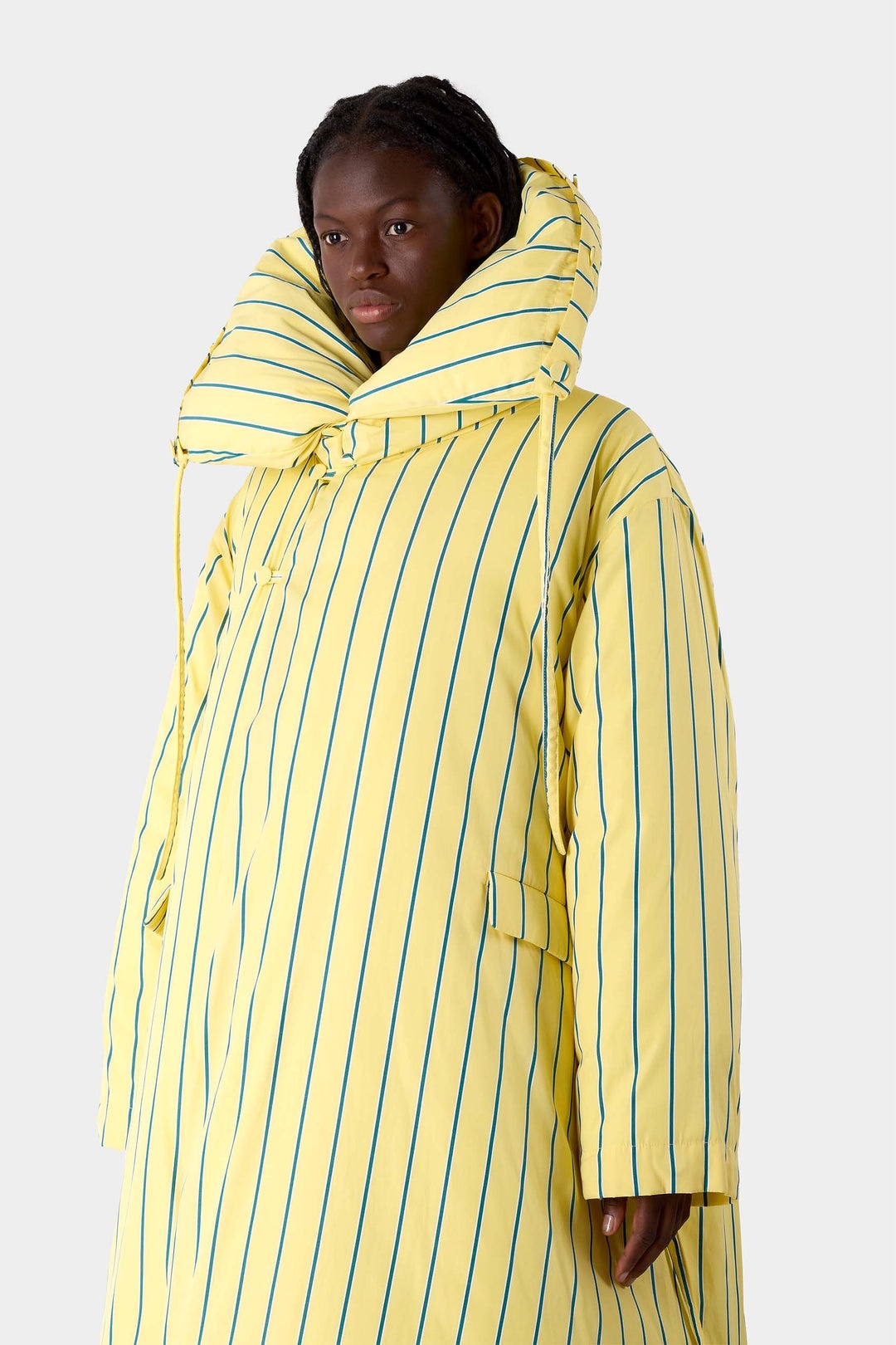BLANKET JACKET / yellow stripes - 3