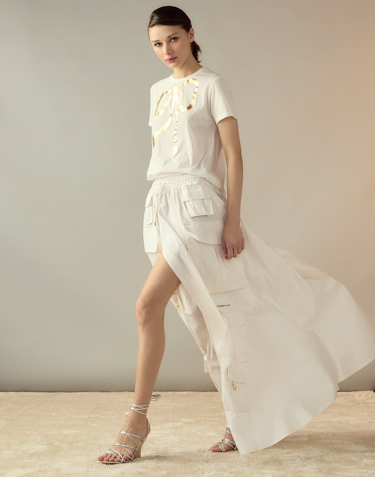 Taffeta Cargo Skirt - 8