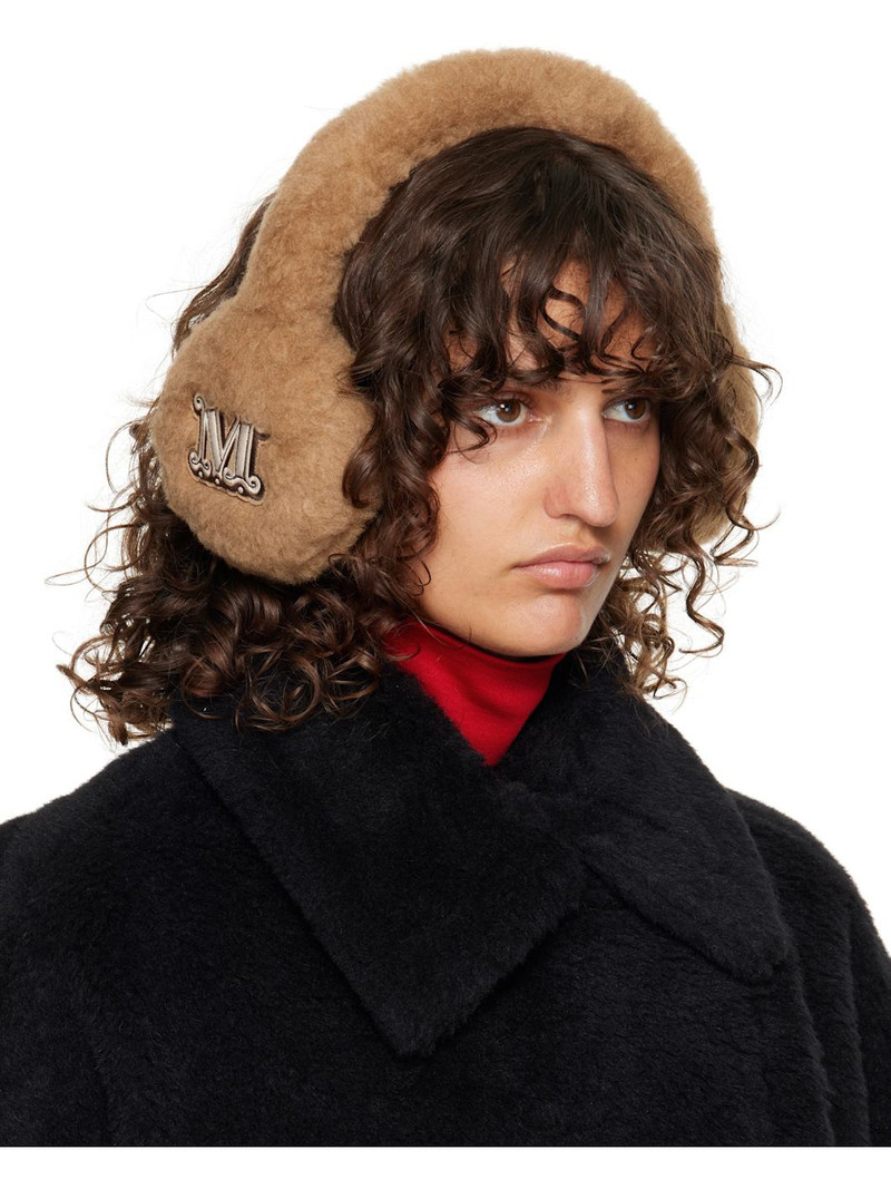 Max Mara Beige Muffy Ear Warmers outlook