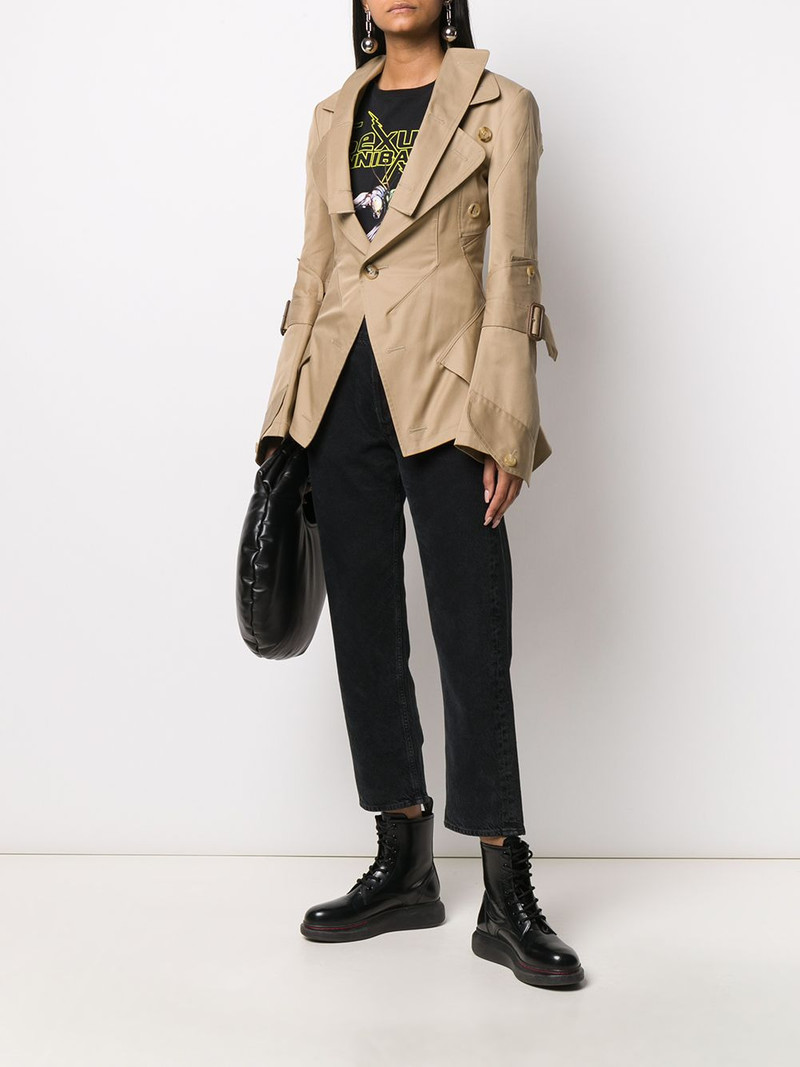 Junya Watanabe button-embellished gabardine blazer outlook
